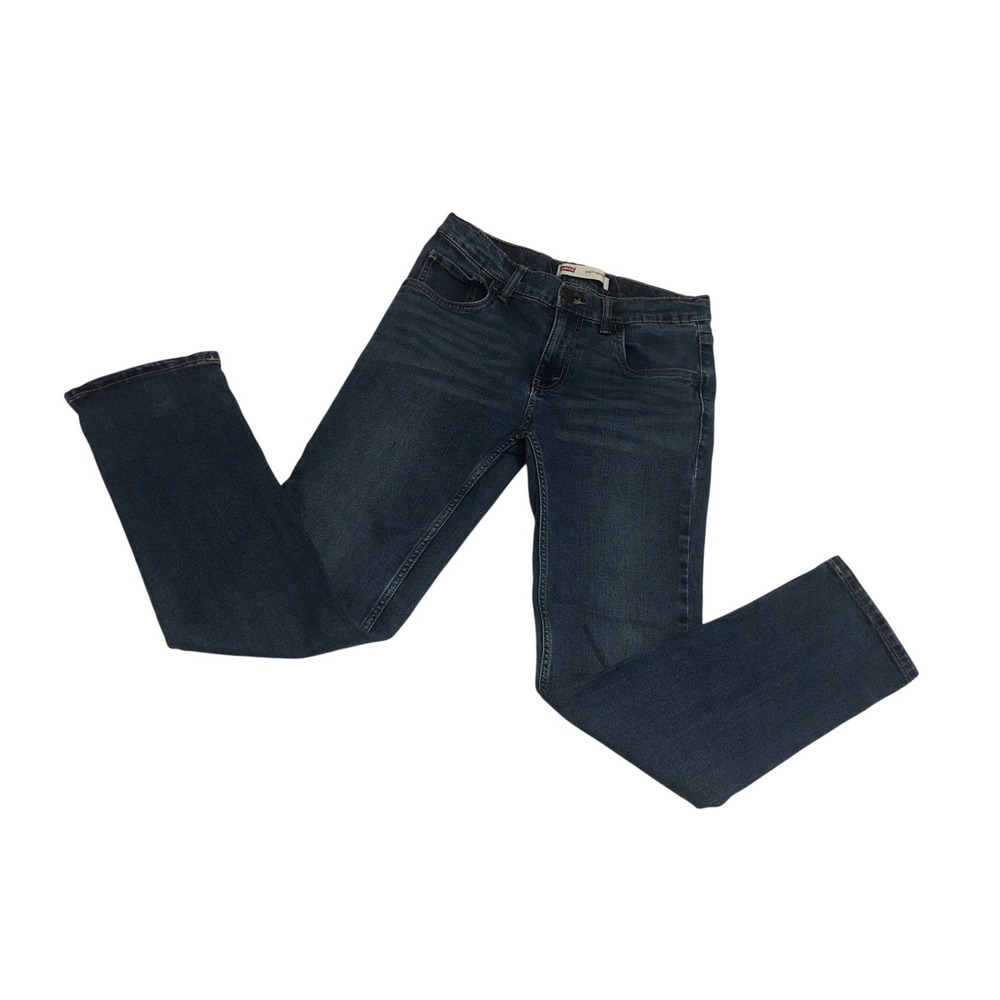 Levis 510 Skinny Jeans Boys 16 Regular W28 L28 Dark Wash Blue Denim